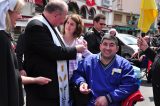 2011 Lourdes Pilgrimage - Archbishop Dolan with Malades (176/267)